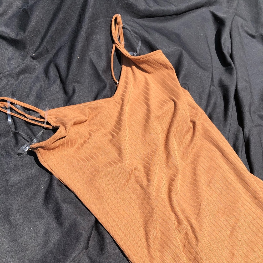Long Bodycon Nude Dress